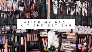 Inside My Pro Makeup Kit amp Set Bag [upl. by Hollenbeck]