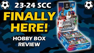 FINALLY SCC 202324 Topps Stadium Club Chrome UEFA Hobby Box Soccer Review [upl. by Dirgni428]