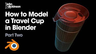 How To Model Travel Cup in Blender  Part 2 [upl. by Lowndes]