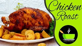 Whole Chicken Roast Recipe  Simple and Easy Roast Chicken Recipe  Christmas Special Recipes [upl. by Enois]