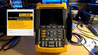 Fluke 190C series ScopeMeter Firmware Upgrade 196C [upl. by Aivatnwahs339]