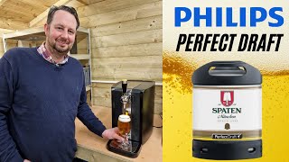 Perfect Draft Spaten lager keg review München Münchner Hell for Philips Perfectdraft beer machine [upl. by Hillery278]