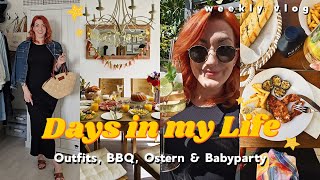 Spring Days OutfitInspo erstes Mal Grillen Ostern amp Babyparty  Vlog 196 [upl. by Yrral]