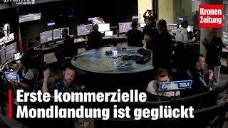 Erste kommerzielle Mondlandung ist geglückt  kronetv NEWS [upl. by Neelrad]