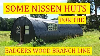 BUILDING THE NISSEN HUTS FOR BADGERS WOOD [upl. by Goulette]