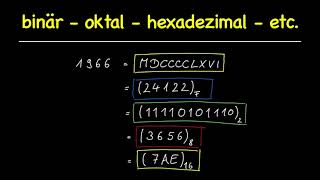 binär  oktal  hexadezimal [upl. by Leroy]