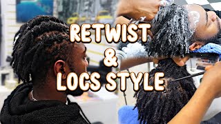 HOW TO Barrel Twists on Baby Locs  Short Loc Style [upl. by Stanzel949]