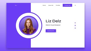 Responsive Personal Portfolio Website Using HTML CSS amp JavaScript [upl. by Merp]