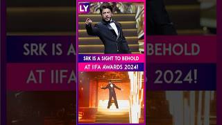 Shah Rukh Khan At IIFA Awards 2024 Superstar Strikes His Iconic Pose Onstage [upl. by Acirdna]