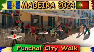 MADEIRA 2024 ☼ FUNCHAL  Scenic Walk  4K  10bit color  HiFi Sound Tramtarie [upl. by Leihcey235]