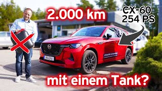 2000 km mit einem Tank CX60 254 PS AWD Diesel 6Zylinder SpritSparChallenge Hypermiling [upl. by Sparky85]