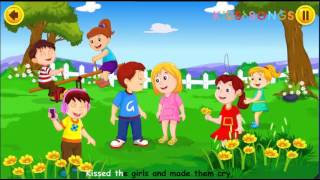 Georgie Porgie Nursery Rhyme Song with Lyrics  Songs For Kids [upl. by Ynabla]