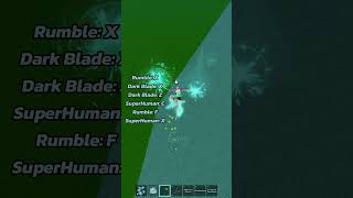 Skilled Combo Rumble  Dark Blade And SuperHuman  Blox Fruits [upl. by Ayidan]