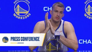 Nemanja Bjelica 2021 Media Day Press Conference  Golden State Warriors [upl. by Emad]