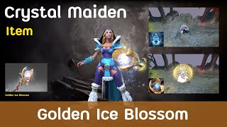 Dota2 Crystal Maiden Golden Ice Blossom Item [upl. by Imeaj]