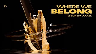 Kosling amp Waxel  Where We Belong Official Lyric Video [upl. by Felice]