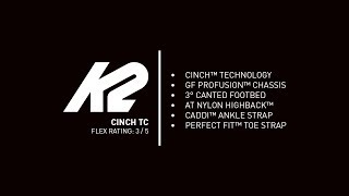 K2 Cinch TC Binding  2020 K2 Snowboard Bindings [upl. by Lepp]