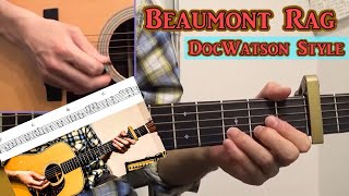 Beaumont Rag／Doc Watsonギタープレイ解説（ブルーグラスギタリストのギタープレイ解説動画21） [upl. by Quiteris]