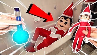 Insane Using GIANT POTION from the Dark Web on the ELF ON THE SHELF IT WORKED [upl. by Columbyne949]