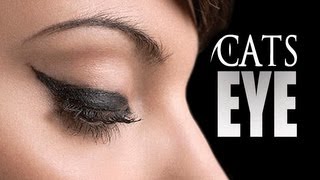 HOW TO CAT EYELINERFELINE FLICK TUTORIAL  MADE EASY [upl. by Ahsitnauq]