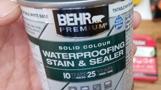 Waterproofing Stain and Sealer for Deck Wood Patio Furniture and more [upl. by Noemi]