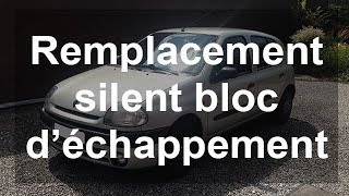 Remplacer un silent bloc d’échappement silencieux  Renault Clio 2 [upl. by Eldon]