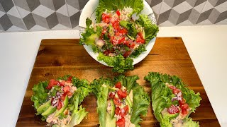 Lettuce wrapped Salmon or Lettuce Salmon Bowl [upl. by Ytak840]