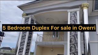 Massive 5 Bedroom Duplex on a large plot in New Owerri  For Sale [upl. by Ayekal]