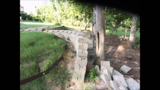 Collapsed Retaining Wall Reconstruction [upl. by Aurora]