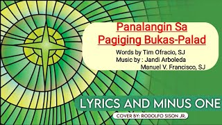 Panalangin Sa Pagiging BukasPalad Lyrics and Minus One [upl. by Flyn]