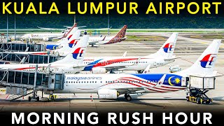 KUALA LUMPUR AIRPORT  Morning RUSH HOUR  PLANE SPOTTING [upl. by Theodoric]