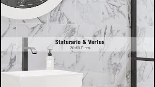 Staturario amp Vertus 30x60 R cm [upl. by Ahcsas483]