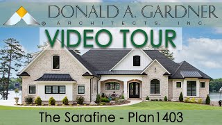 Walkout basement house plan with a luxury floor plan and a threecar garage  The Sarafine [upl. by Barbuto919]