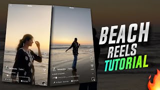 BEACH TRENDING REELS VIDEO EDITING  BEACH SLOWMO REELS VIDEO EDITING  REELS TRENDING TUTORIAL 🌊☀️ [upl. by Nidnal]