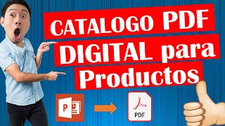 Como hacer un CATALOGO DIGITAL en PDF gratis 💰 [upl. by Gable75]