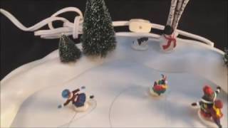 Department 56 Village Animated Skating Pond Christmas Winter Display [upl. by Freddy398]