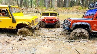 RC Cars MUD OFF Road — Stock VS Tuning Land Rover Defender 90 — RC Extreme Pictures [upl. by Fenwick]