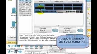 Packet Tracer  Cable Modem DSL and Dialup Configuration [upl. by Stag]