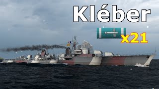 World of WarShips Kléber  3 Kills 262K Damage [upl. by Gerita675]