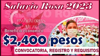 💳 Convocatoria Tarjeta SALARIO ROSA 2023 ✅ Proceso del REGISTRO Apoyo Económico [upl. by Bonilla]