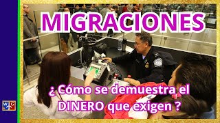 MIGRACIONES ¿ Cómo se demuestra el DINERO EXIGIDO [upl. by Atinaj121]