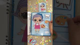 Quiet book doll house doll dress up Chim Xinh channel [upl. by Mortimer164]