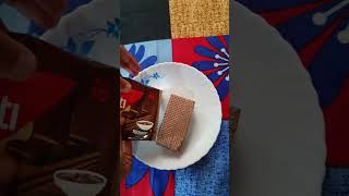 Nabati Wafer Richoco Flavour chocolate wafer unboxing reviewtrendingviralshortsyputubeshorts [upl. by Tecla]