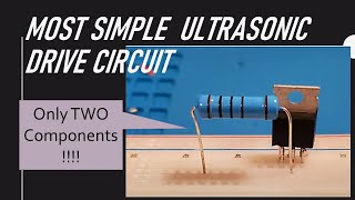 The most simple ultrasonic piezo driving circuit  Arduino friendly [upl. by Nilyaj]