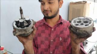 Maruti Zen and Tata Indica Ac CompressorFixing Leak of CompressorAc service [upl. by Ardnassac]