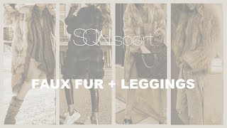 Snow Chic Elevating Your Look with Leggings and Faux Fur Coats ❄️👖🧥 [upl. by Beauregard]