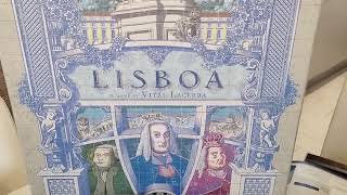 How to play Lisboa board game review one shot taken video heavy euro boardgame AmassGames Vital [upl. by Linnell981]