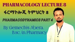 Vid 9 PHARMACOLOGY LECTURE 8 PHARMACODYNAMICS PART 4 [upl. by Swamy649]