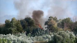 Big Fire in Tzane  Petalidi  Messinia 20170921 [upl. by Nevsa476]