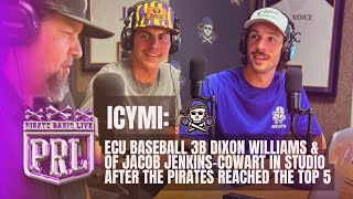 ICYMI ECU Baseball’s Jacob JenkinsCowart amp Dixon Williams joined Pirate Radio LIVE [upl. by Suiradel442]